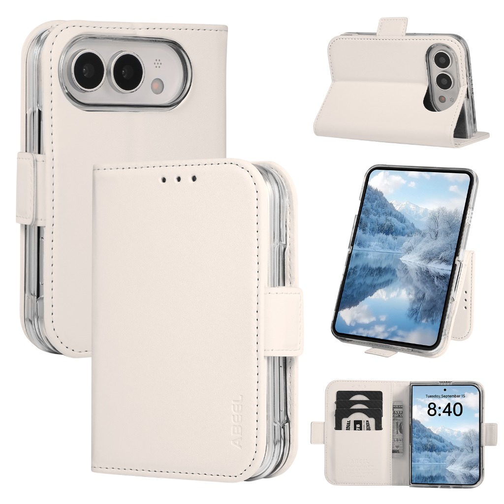 Leather Wallet Card Holder Phone Cover - RFID-blockierende Kartenhalter-Brieftasche, Flip-Handyhülle für Apple iPhone