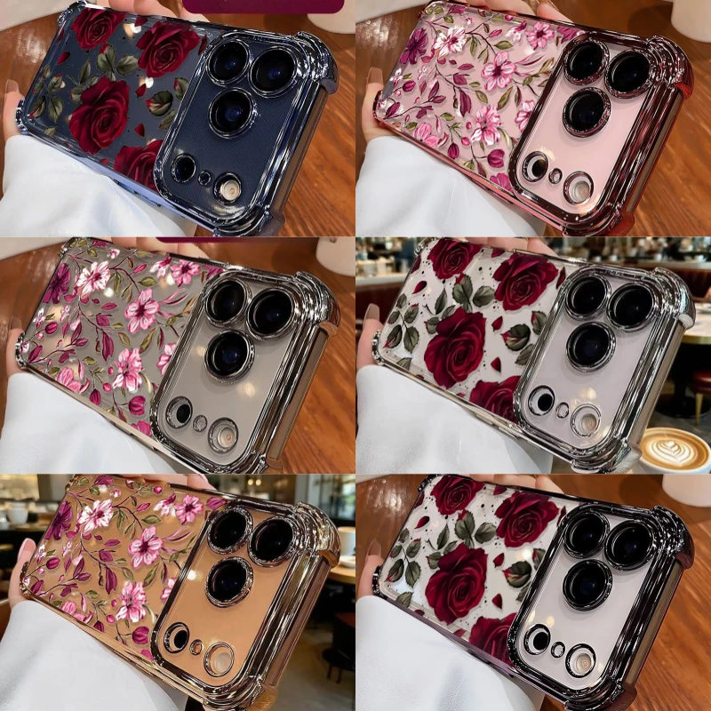 Vintage-Hülle mit rotem Blumen – Vintage Floral Pattern Soft Case Bewertung und Preis