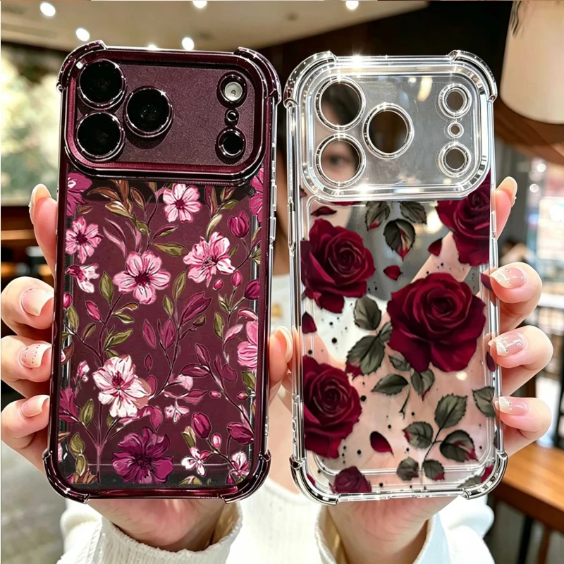 Vintage-Hülle mit rotem Blumen – Vintage Floral Pattern Soft Case Bewertung und Preis