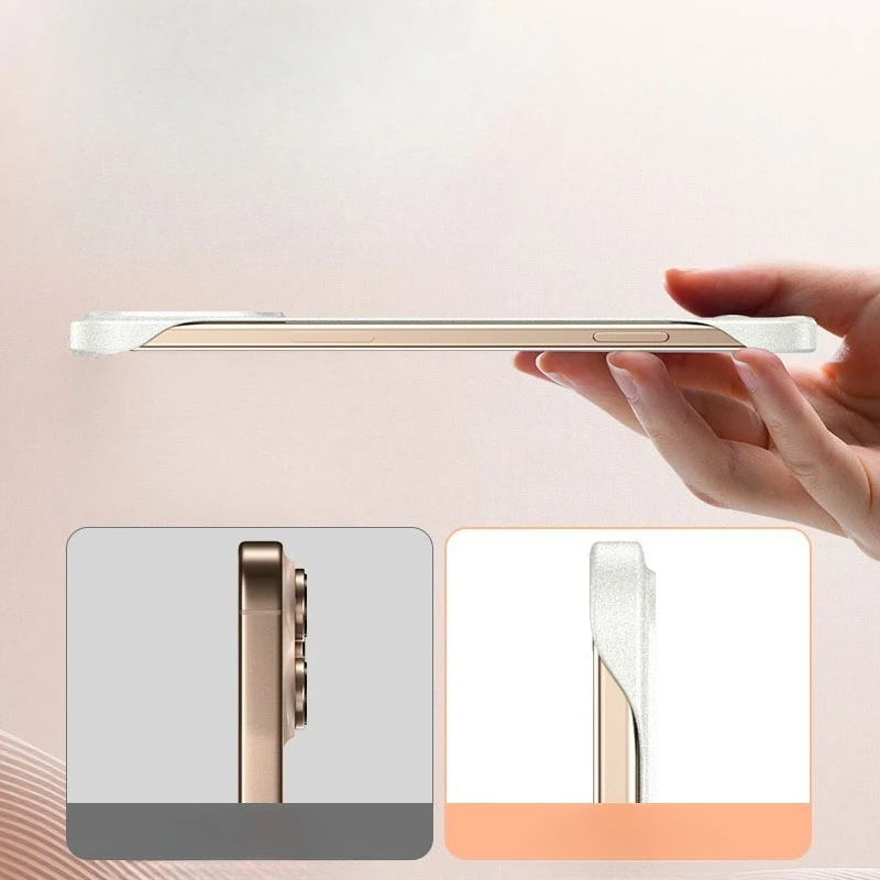 Sandsteinfarbene, randlose Sch – Ultra Thin Frameless Phone Cover Bewertung und Preis