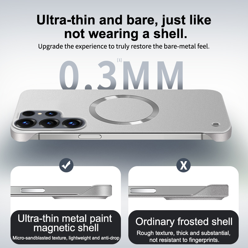 Rahmenlose, ultradünne, matte  – Ultra Thin Frameless Phone Cover Bewertung und Preis